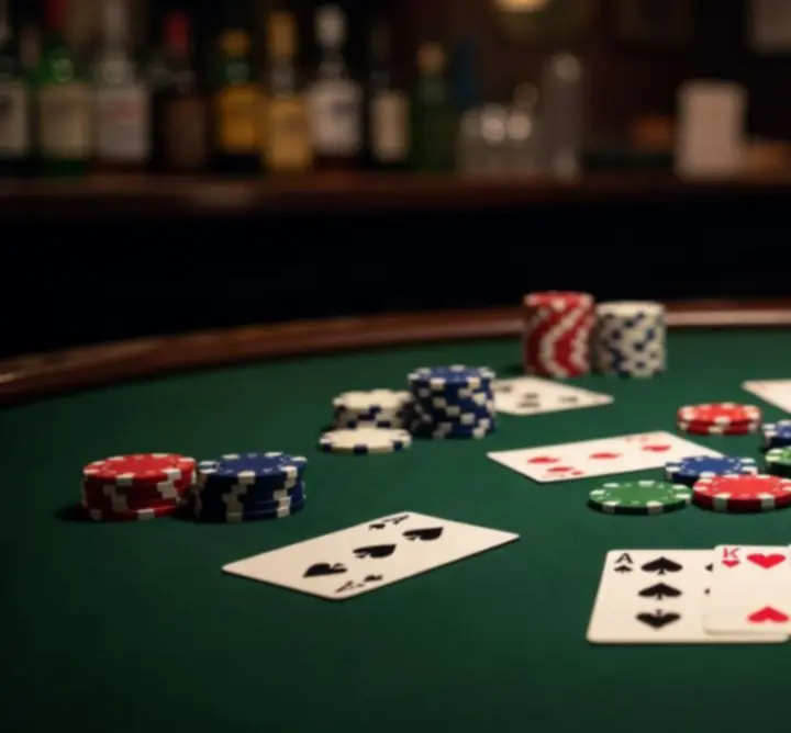 Elegancki stół pokerowy w barze AltosEvent